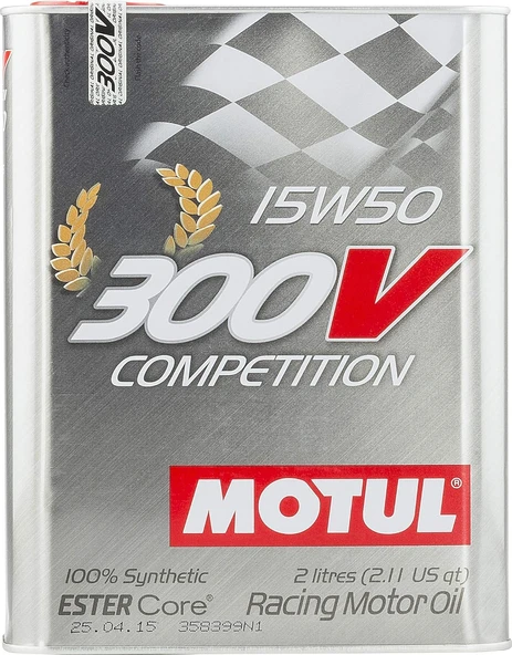 Motul 300V Competition 15W50 2 Litre Motor Yagi