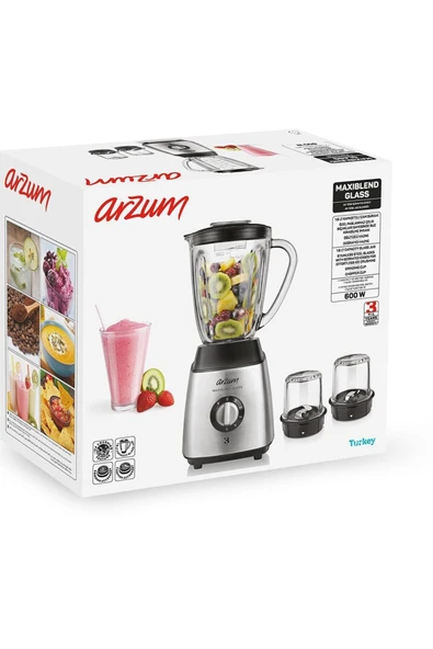 AR1056 Maxiblend Glass Sürahi Blender - Çelik - 4