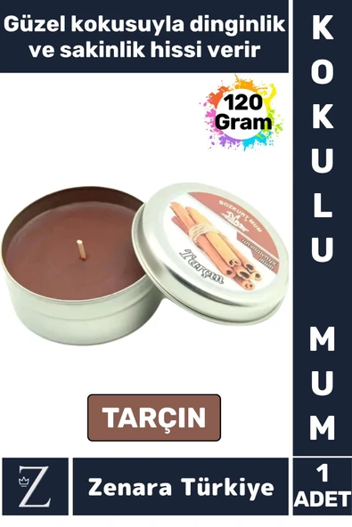 Özel Metal Kutu Arınma Huzur Meditasyon Yoga Esans Sakinlik Veren Dekoratif Oda Kokusu Mum 120 Gram