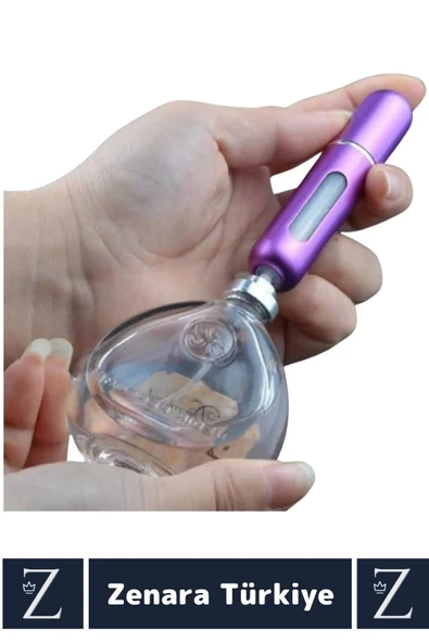 Kompakt Cep Boy Doldurulabilir Taşınabilir Sızdırmaz Pratik Çanta Boy Cep Parfümü Şişesi 5 ML 2 Adet - 3