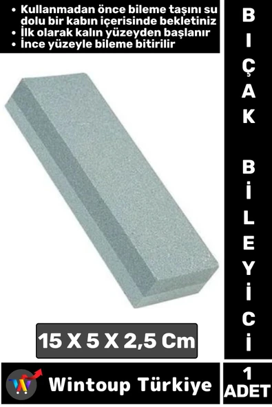 Uzun Ömürlü Kalın-İnce Kum Çift Taraflı Sulu Yağlı Kısa Bıçak Bileme Taşı