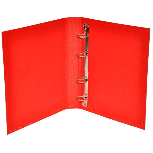 Bafix Talebe Klasörü Pvc 4 Halkalı A5 Kırmızı (20 Li Paket)