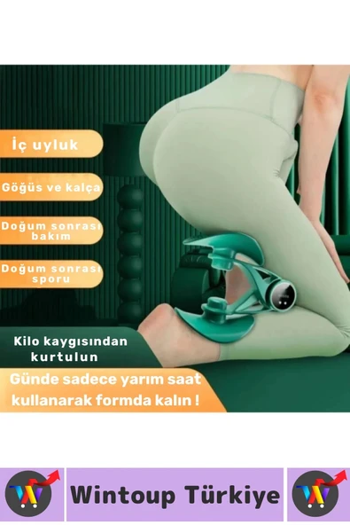 Kompakt Çok Fonksiyonlu Ev Ofis Bacak Kalça Sırt Dijital Sayaçlı Kadın Spor Egzersiz Aleti - 4