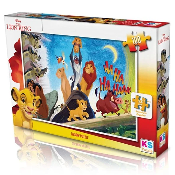 KS Games Lion King 100 Parça Puzzle - 1