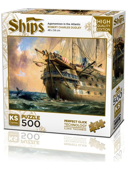 KS Games Hms Agamemnon In Atlantic 500 Parça Puzzle