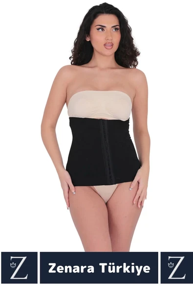 Özel Üretim İz İç Göstermez Vücut Şekillendiren Toparlayan Beden Küçülten Ağraflı Bel Korsesi - Resim 2
