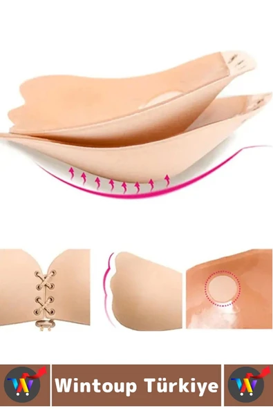 İz Bırakmaz Kaymaz Göğüs Dikleştiren Dolgun Gösteren Toparlayan Göğüs Ucu Kapatıcı Yapışkan SÜTYEN - 2