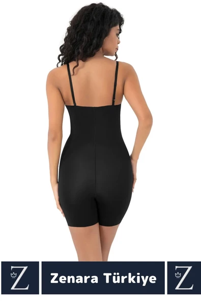 İz İç Göstermez Kaymaz Sıkılaştıran Şekillendiren Toparlayan LAZER KESİM Askılı Tam Boy Korse - Resim 2