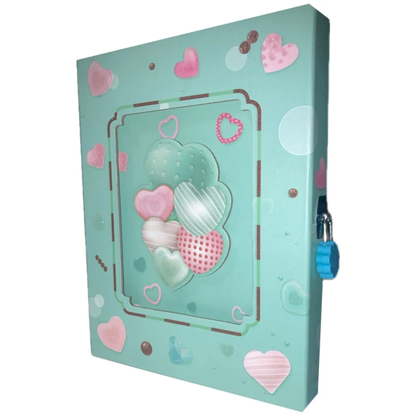 Bafix Hatıra Defteri Kilitli 16.8 x 21.8 CM Kilitli Hatıra Defteri