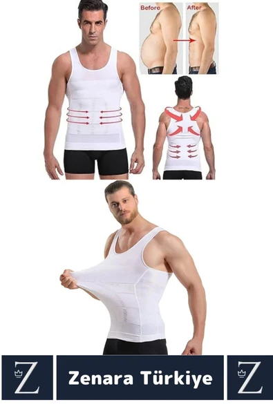 Özel Üretim Jinekomasti Dik Duruş Göbek Göğüs Toparlayan Sıkılaştıran Ultra Esnek Erkek Atlet Korse - 2