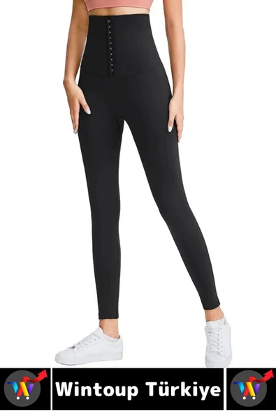 Gündelik Spor Alt Karın Bel Sıkılaştıran Güçlendiren Toparlayan Elastik Konforlu AĞRAFLI KORSE TAYT - 3