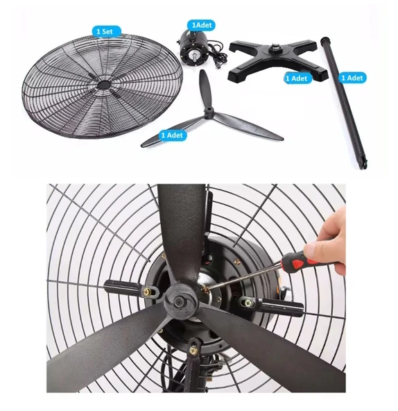 Ventus Ayaklı 30" Vantilatör Uzaktan Kumandalı 200 W Güçlü Orijinal Motor Uzaktan Kumandalı - 2