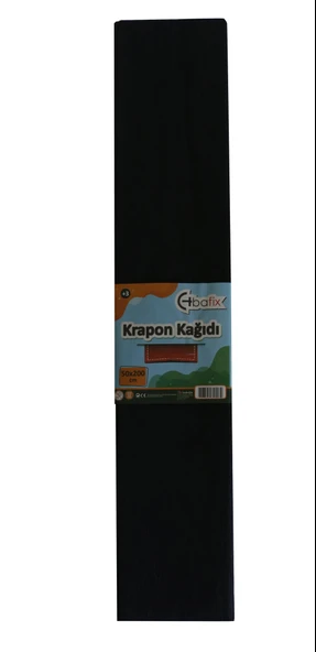 Bafix Krapon Kağıdı 50 x 200 CM Siyah 10 Lu Paket - 1