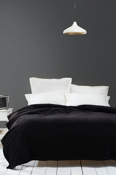 Home Joena Tek Kişilik Battaniye Siyah (PP)