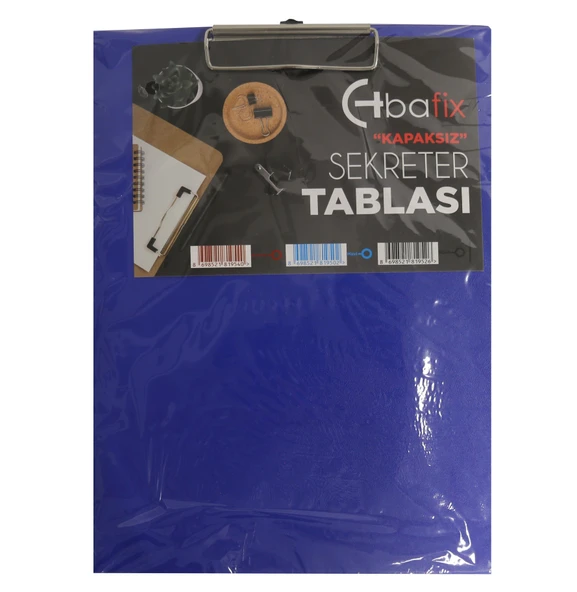 Bafix Kapaksız Sekreterlik Plastik A4 Mavi (60 Lı Paket)