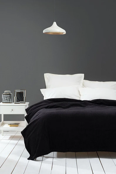 Home Joena Tek Kişilik Battaniye Siyah (PP) - 3