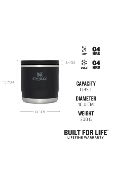 The Adventure To-go Food Jar .35l / 12oz Black Yemek Termosu - 2