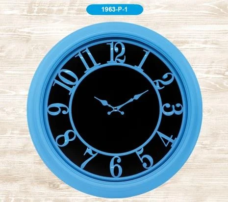 Galaxy Nostaljik 1963 46 cm Kabartma Rakamlı Duvar Saati MAVİ - 2