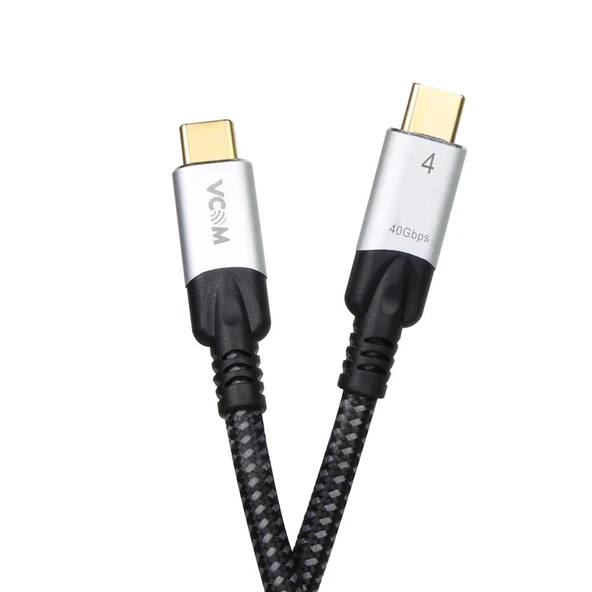 Vcom Type-C to Type-C 1.2 Metre 40Gbps USB4 5 Amper Şarj Kablosu - 1