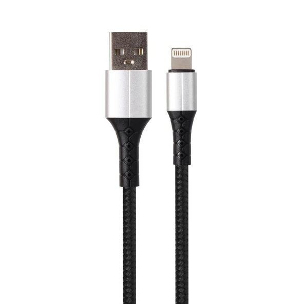 Vcom Lightning to USB 1 Metre 2 Amper Şarj Kablosu ürün görseli
