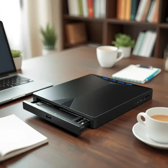 Valkyrie Harici CD DVD Rom Yazıcı Okuyucu USB 3.0 HUB Çoğaltıcı TF SD Kart Okuyucu 7in1 - 8