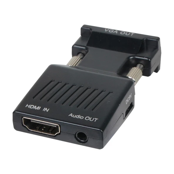 Vcom Siyah Vga Erkek To Hdmi Dişi Dönüştürücü - Resim 2