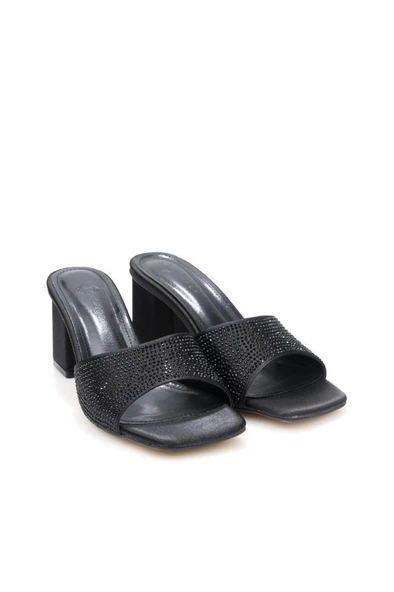 Pisagor PS-33580 Kadın Topuklu Taşlı Terlik - 2