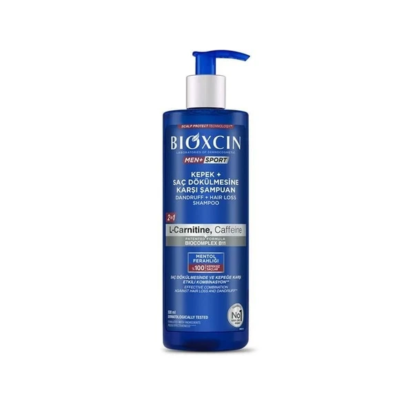 Bioxcin Men+ Sport Kepek ve Saç Dökülmesine Karşı Şampuan 500 ml - 1