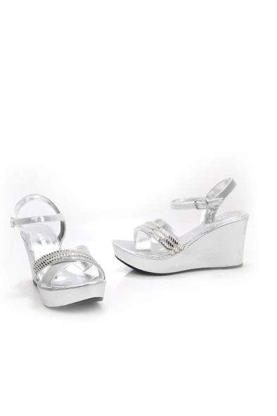 Papuçcity Lgzz 03145 Kadın Dolgu Taban Sandalet - 3