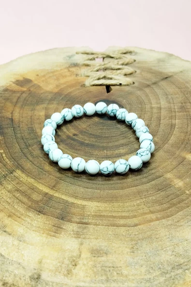 Havlit Doğal Taş Bileklik Kutulu - Resim 3