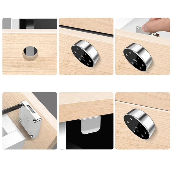 Ayt Powermaster PM-26730 Çekmece Dolap Kilidi Dijital Numaralı Standart Gömme Kilit - 3