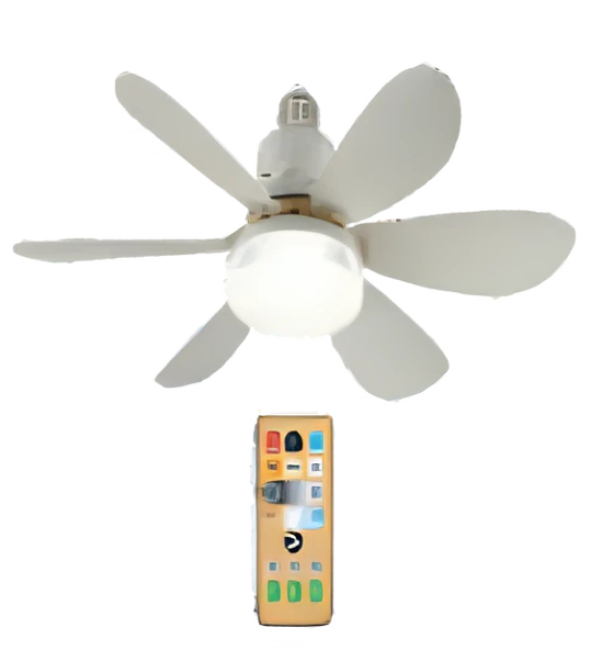 Kumandalı Fanlı 42 cm Torch Ampul 3 Renk Işık Seçenekli , Sessiz Soğutmalı 3 Yıl Garantili - Resim 2