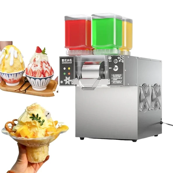 Ayt Jwbetter Kokteyl Milkshake Buz Kar Yapma Makinesi Ticari 4 Renkli Soğuk Makinası AC220V ZB-XBJ124FZ - 1