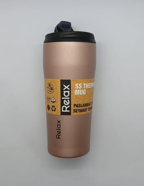 SS THERMOS MUG 400 ML PASLANMAZ ÇELİK TERMOS BASIK MODEL - 2
