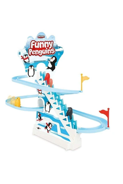 Eğlenceli Penguenler Merdiven Tırmanıp Kayan Oyuncak Penguenler - 2