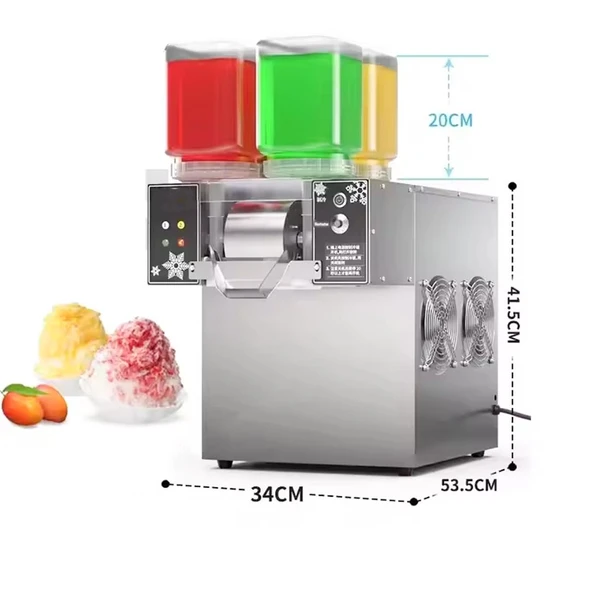 Ayt Jwbetter Kokteyl Milkshake Buz Kar Yapma Makinesi Ticari 4 Renkli Soğuk Makinası AC220V ZB-XBJ124FZ - 2