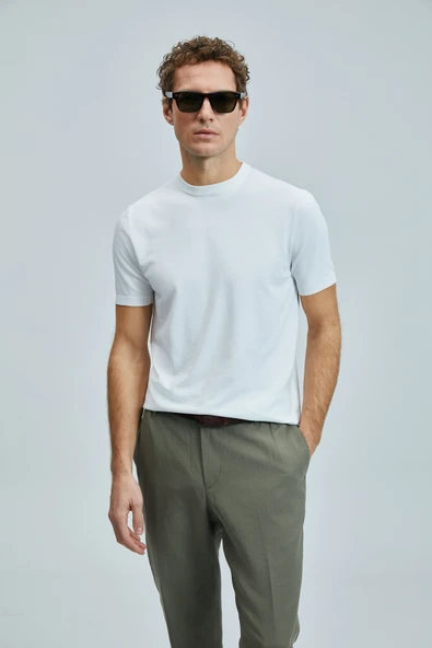 Lufian 111090110 Tıno Modal Karışımlı Tişort Erkek T-Shirt - Resim 8