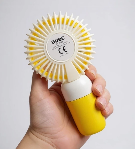 Avec USB Şarjlı El Fanı I Mini Taşınabilir Fan I Yaz Serinleticisi I Vantilatör I Telefon Standlııı - 4