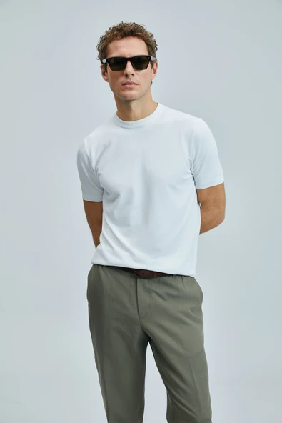 Lufian 111090110 Tıno Modal Karışımlı Tişort Erkek T-Shirt - Resim 9