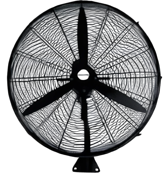 Sanayi Tipi Duvar Vantilatör  30 inç  26 cm Ayarlanabilir Başlık Siyah Gövde 3 Yıl Garantili - Resim 2