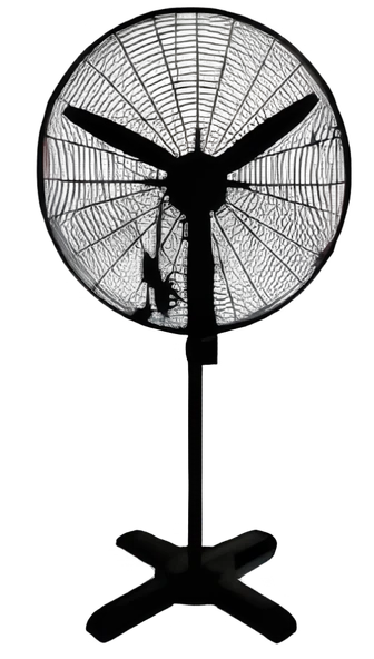 Sanayi Tipi Ayaklı Vantilatör   30 inç 76 cm Ayarlanabilir Başlık Siyah Metal Gövde 3 Yıl Garantili - Resim 2