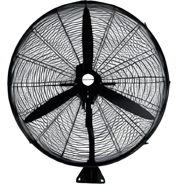 Sanayi Tipi Duvar Vantilatör 26 inç 65 cm Ayarlanabilir Başlık Siyah Gövde 3 Yıl Garantili - Resim 2