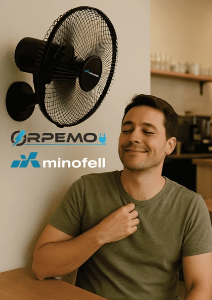 Sanayi Tipi Duvar Vantilatör  30 inç  26 cm Ayarlanabilir Başlık Siyah Gövde 3 Yıl Garantili - Resim 3