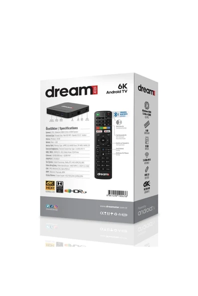 Dreamstar 6k Ultra Hd 4 Gb Ram 32 Gb Hafıza Android Tv Box (android 12) I-4 4-32 - 2