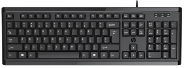HP K10 Kablolu Klavye - 1