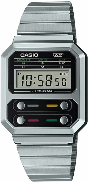 CASIO A100WE-1ADF RETRO ERKEK KOL SAATİ - 1