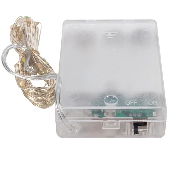 3*AA PİLLİ 4 RENKLİ 10 METRE KABLOLU BAĞ LED (4915) - 3