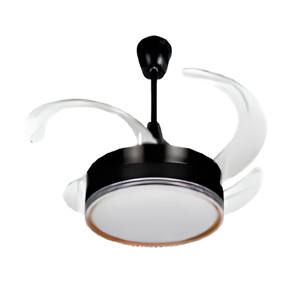 Gizli 42 inç Açılır Kanat Tavan Vantilatör Antrasit 3 Renk Işık Seçenekli, Sessiz ve Şık Tasarım  3 Yıl Garantili - Resim 2