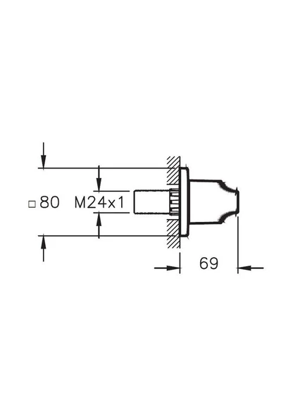 VitrA A42493 Suit Ankastre Krom Stop Valf Sıva Üstü Krom - 2