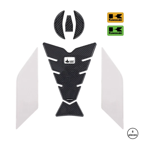 ZX4RR 2025 ile Uyumlu Kaydırmaz 6D Karbon 8 Parça Tank Pad Seti GC50 ürün görseli